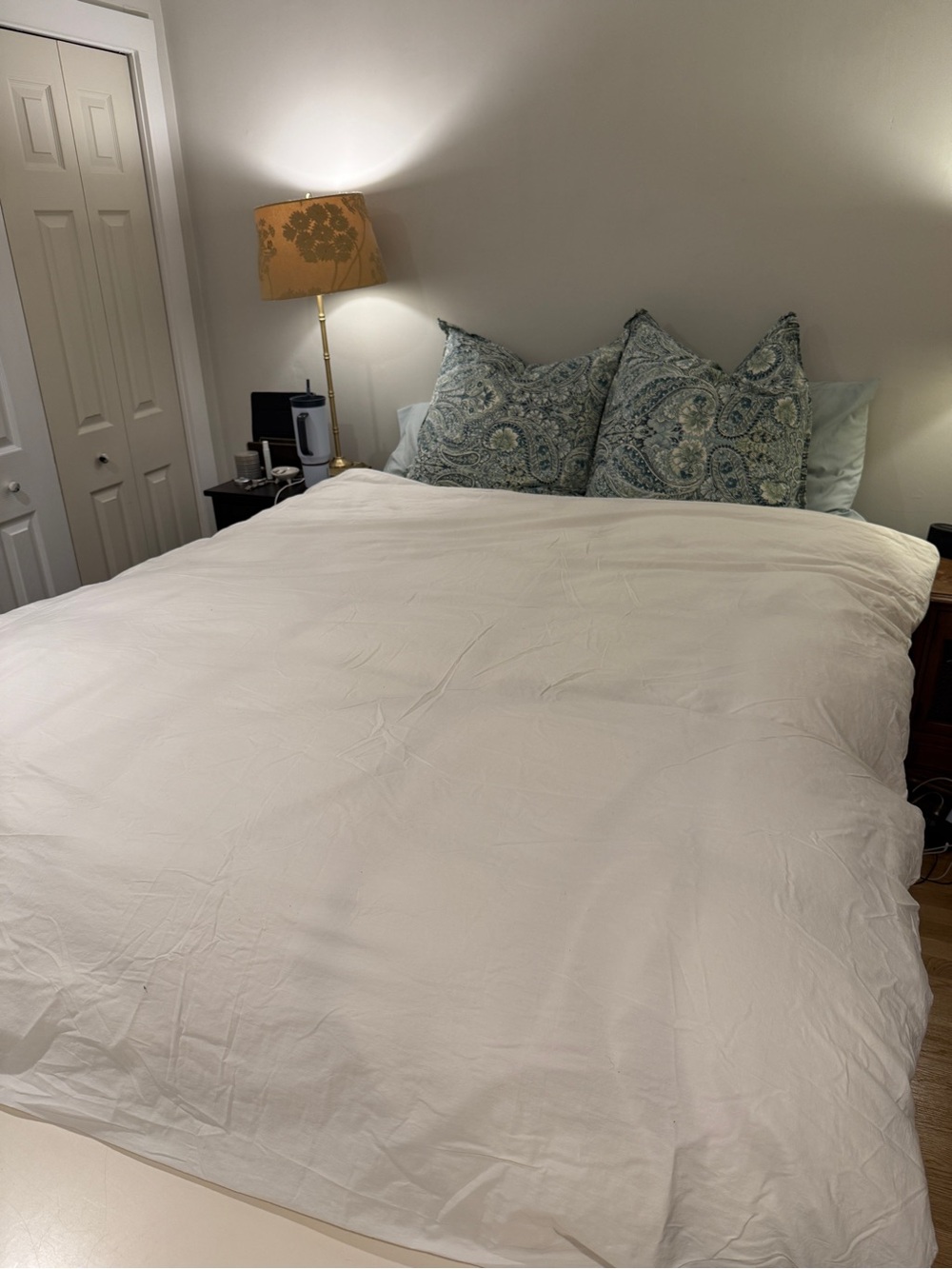 West Elm Cotton Pintuck Duvet Cover – Twin/Twin XL, White - Picture 5 of 7